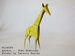 origami Giraffe, Author : John Montroll, Folded by Tatsuto Suzuki